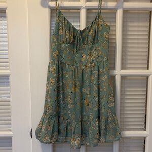 Windsor Floral Green Mini Dress